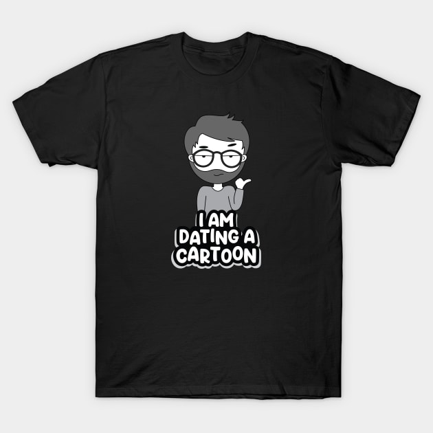 I am dating a cartoon T-Shirt by Anjali_Comics